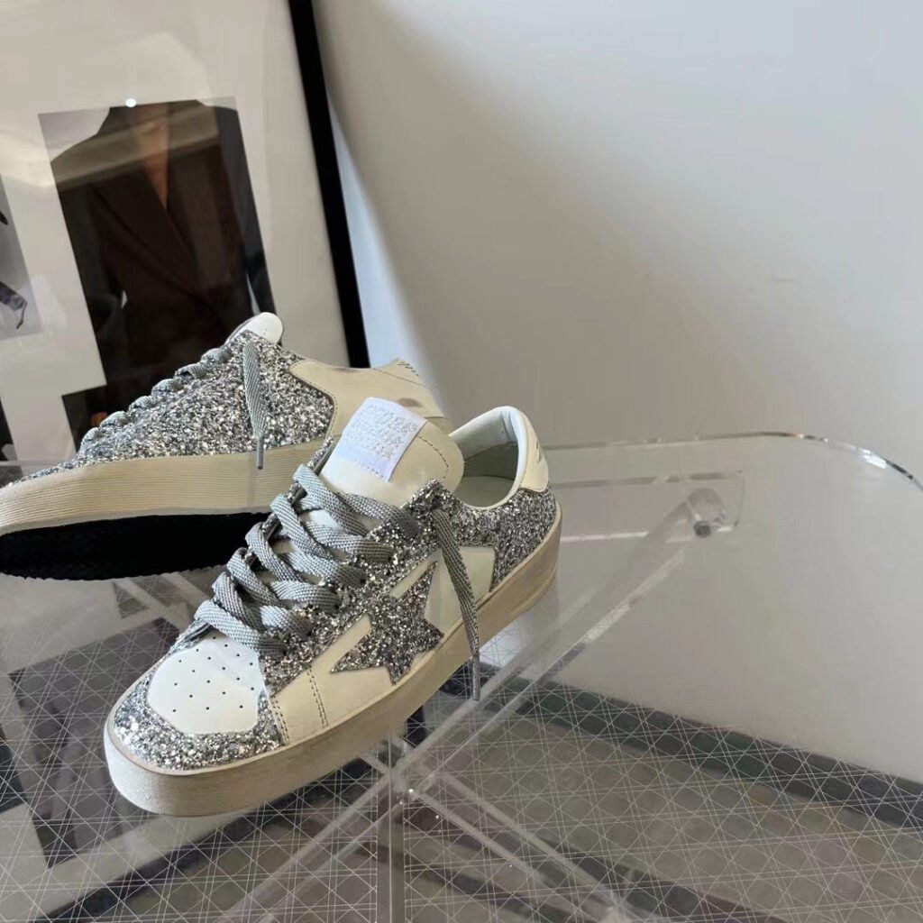Golden Goose Unisex Distressed Sneakers detail 5