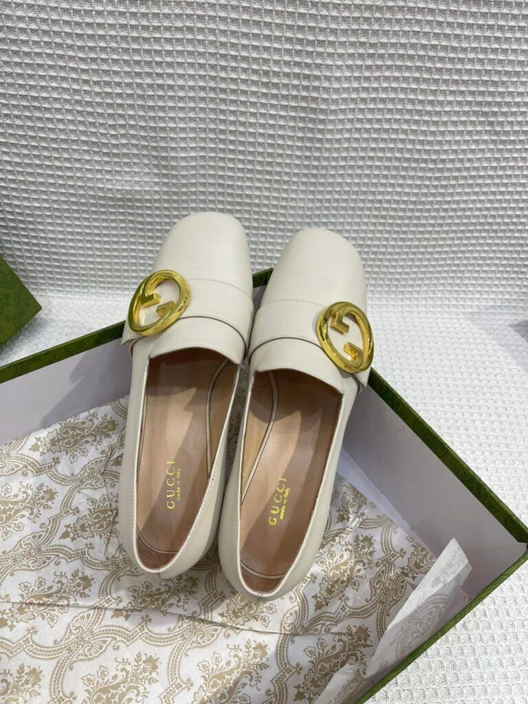 Gucci Unisex Leather-Sole Shoes detail 5