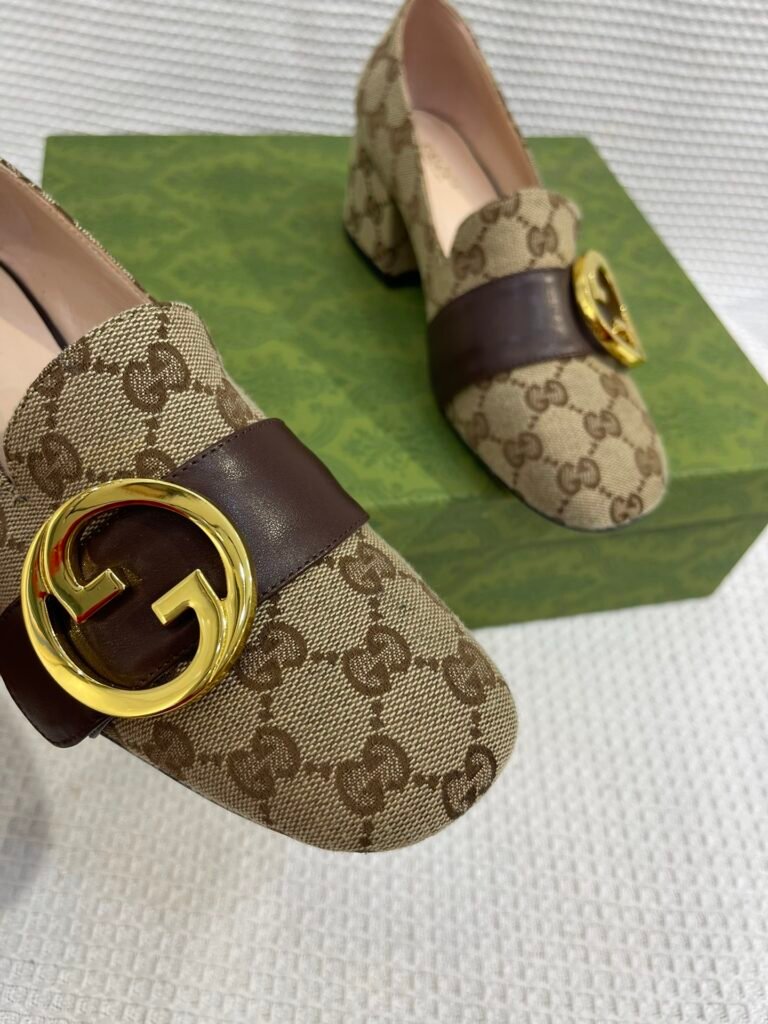 Gucci Unisex Leather-Sole Shoes detail 5
