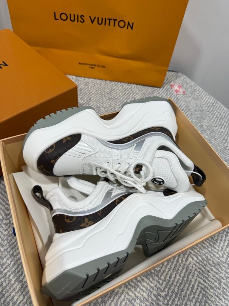 Louis Vuitton Women's Sculpted-Sole Sneakers detail 5