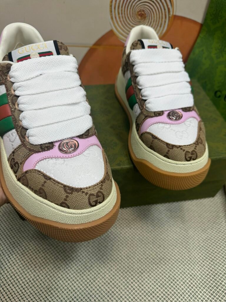 Gucci Unisex Distressed Sneakers detail image 5