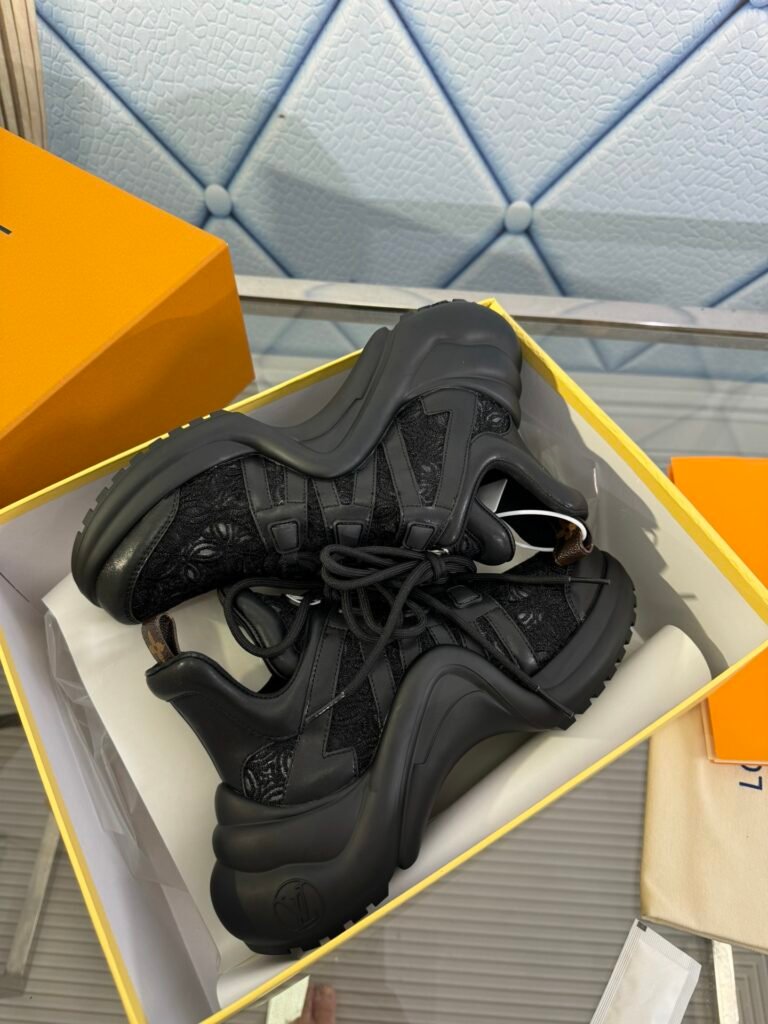 Louis Vuitton Women's Sculpted-Sole Sneakers detail 5
