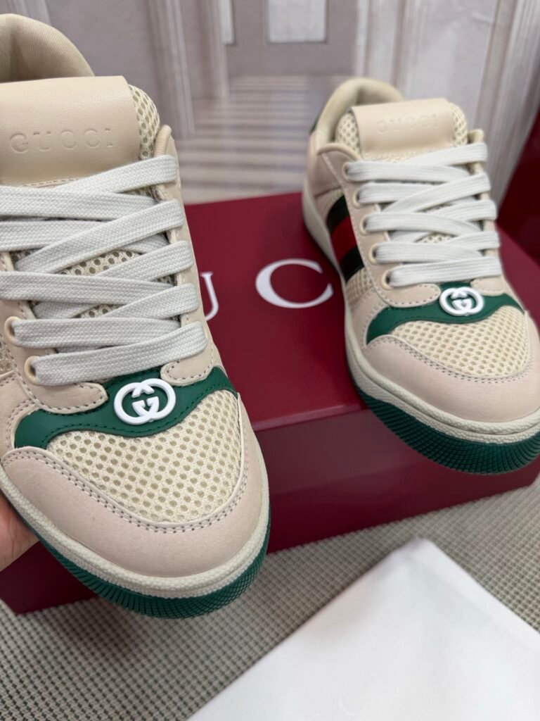 Gucci Unisex Distressed Sneakers detail 5