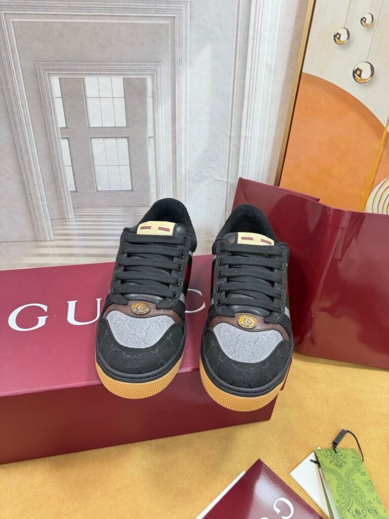 Gucci Men's Distressed Sneakers detail image 5