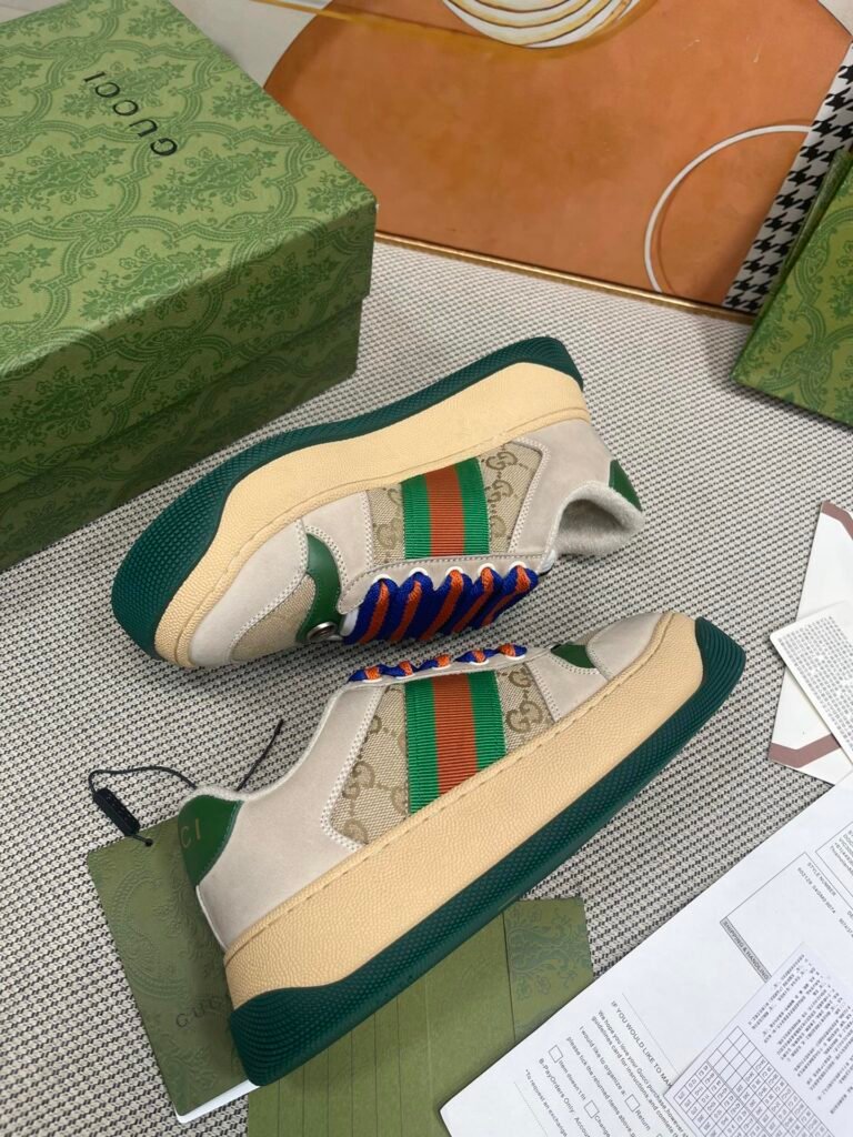 Gucci Unisex Distressed Sneakers detail image 5