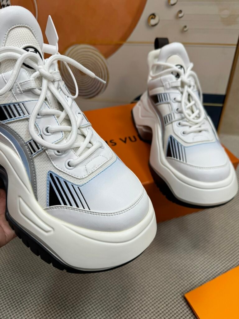 Louis Vuitton Women's Sculpted-Sole Sneakers detail 5
