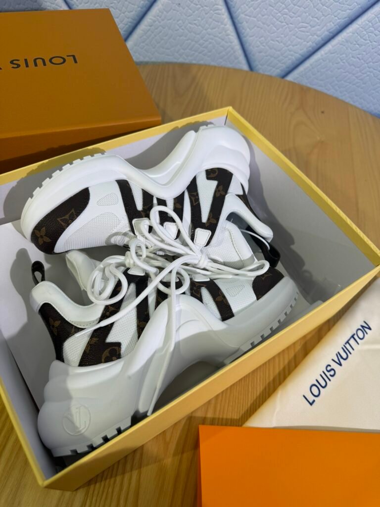 Louis Vuitton Women's Sculpted-Sole Sneakers detail 5