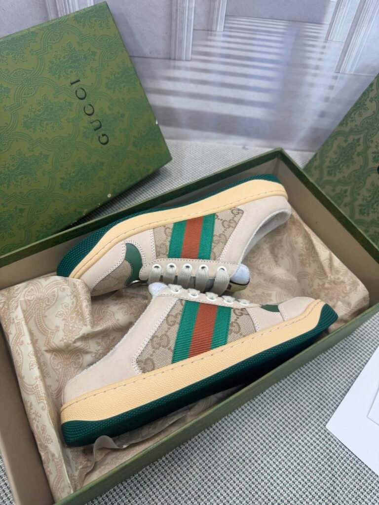 Gucci Unisex Distressed Sneakers detail 5