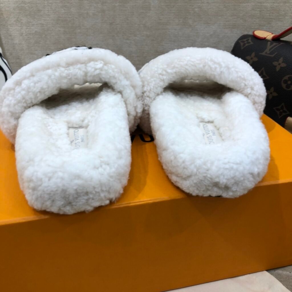 Louis Vuitton Unisex Shearling Shoes detail 5