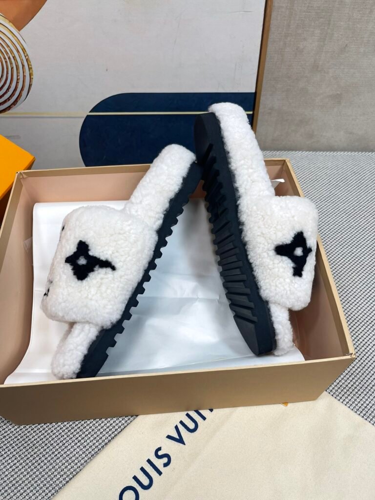 Louis Vuitton Unisex Shearling Shoes detail 5
