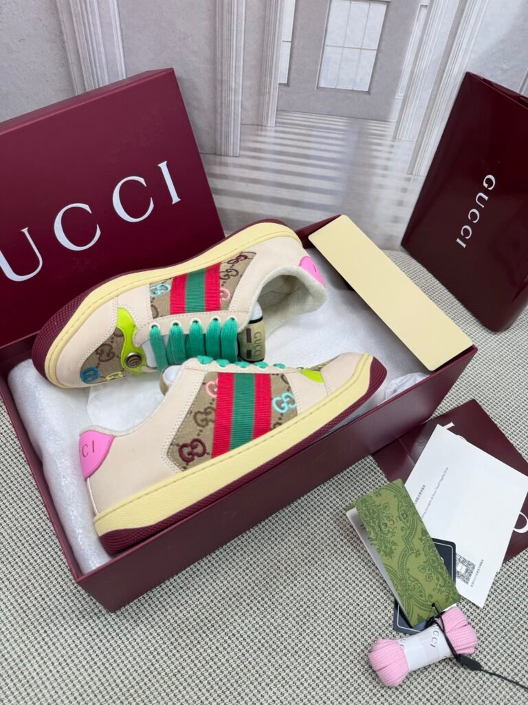 Gucci Women's Distressed Sneakers detail 5