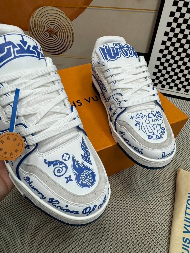 Louis Vuitton Unisex Basketball Sneakers detail 6
