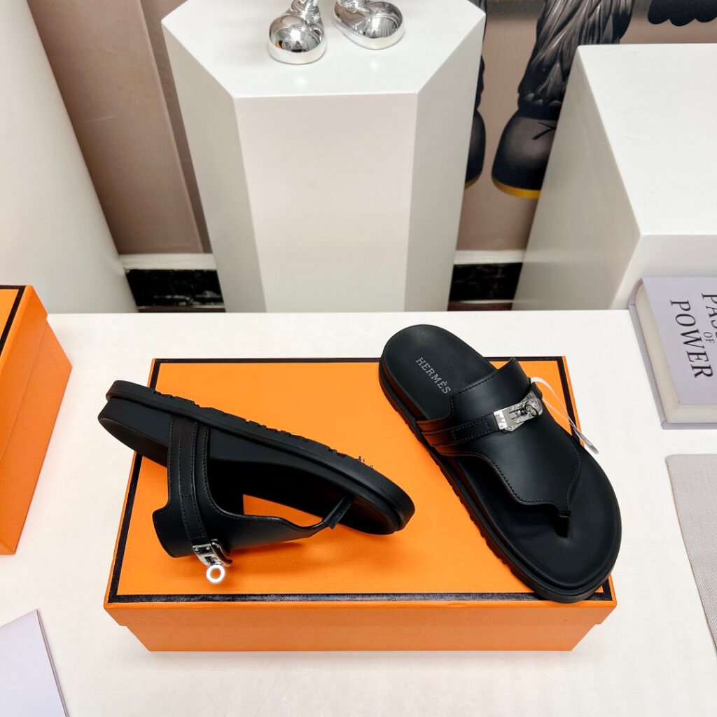Hermès Unisex Slides detail 6