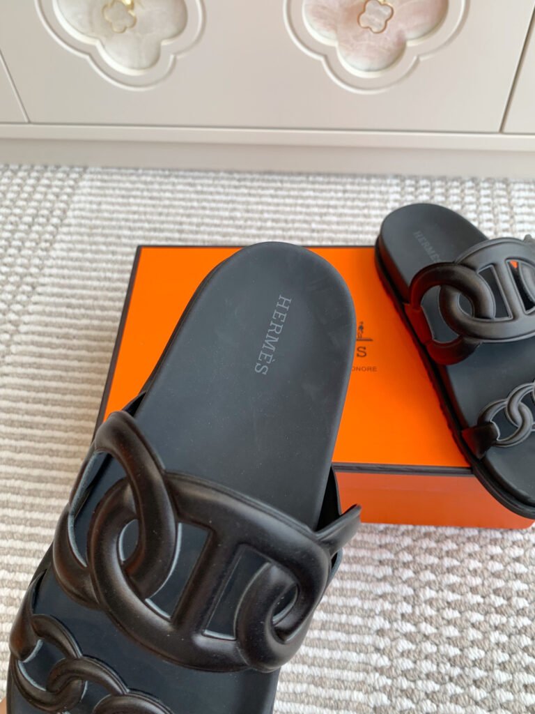 Hermès Unisex Slides detail 6