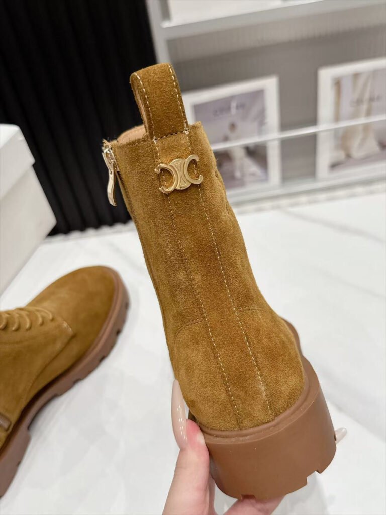 Celine Unisex Combat Boots detail 6