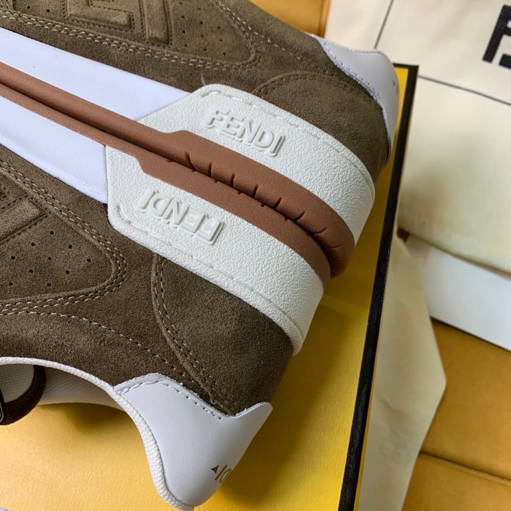Fendi Unisex Distressed Sneakers detail 6