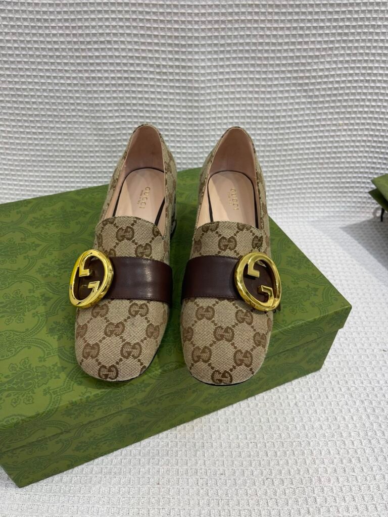 Gucci Unisex Leather-Sole Shoes detail 6