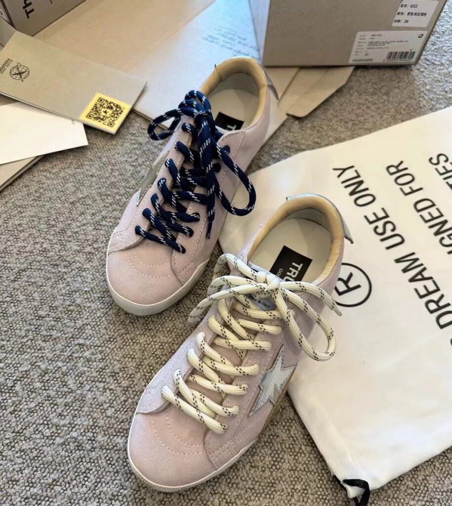 Golden Goose Unisex Distressed Sneakers detail image 6