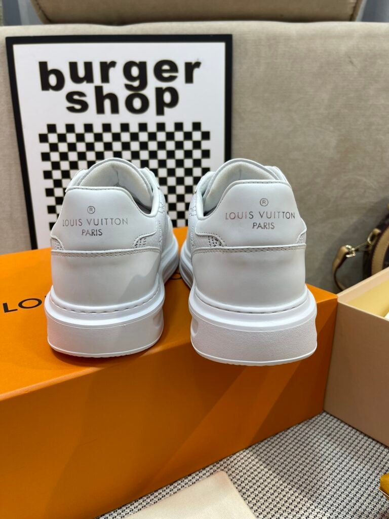 Louis Vuitton Men's White Low-Top Sneakers detail image 6