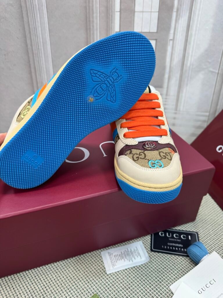 Gucci Women's Distressed Sneakers detail image 6