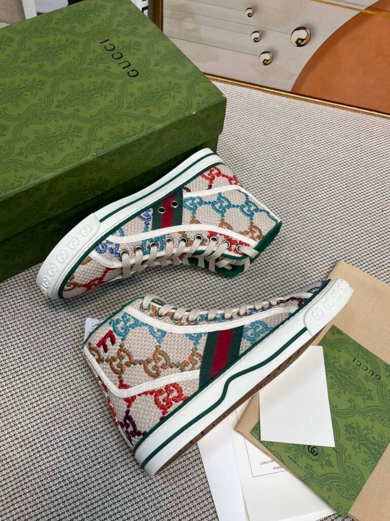 Gucci Unisex High-Top Sneakers detail 6