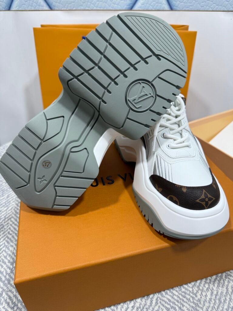 Louis Vuitton Women's Sculpted-Sole Sneakers detail 6