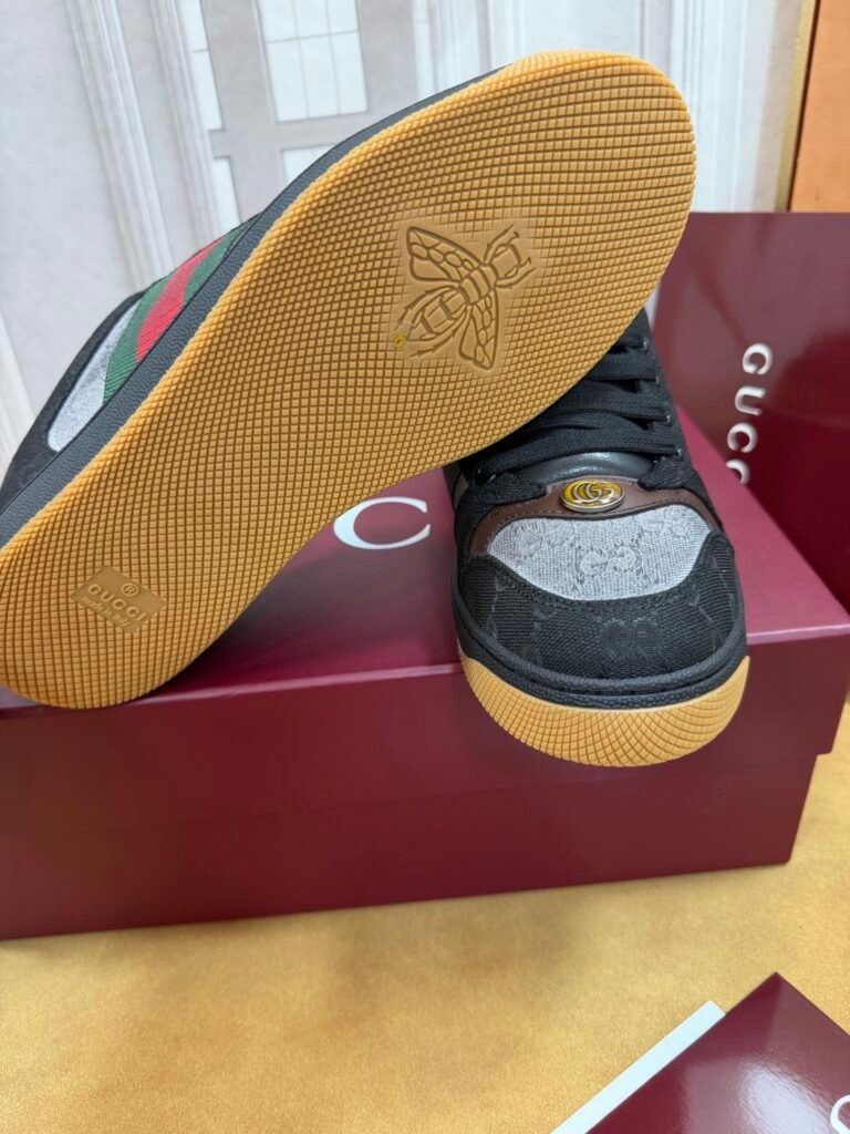 Gucci Men's Distressed Sneakers detail image 6