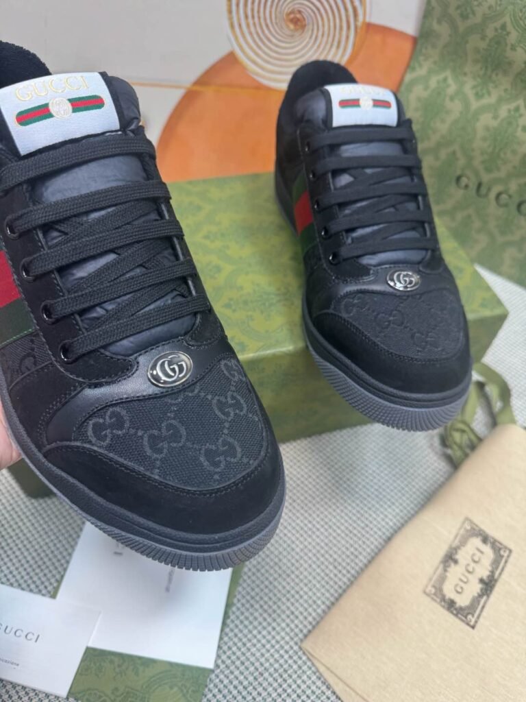 Gucci Women's Distressed Sneakers detail 6