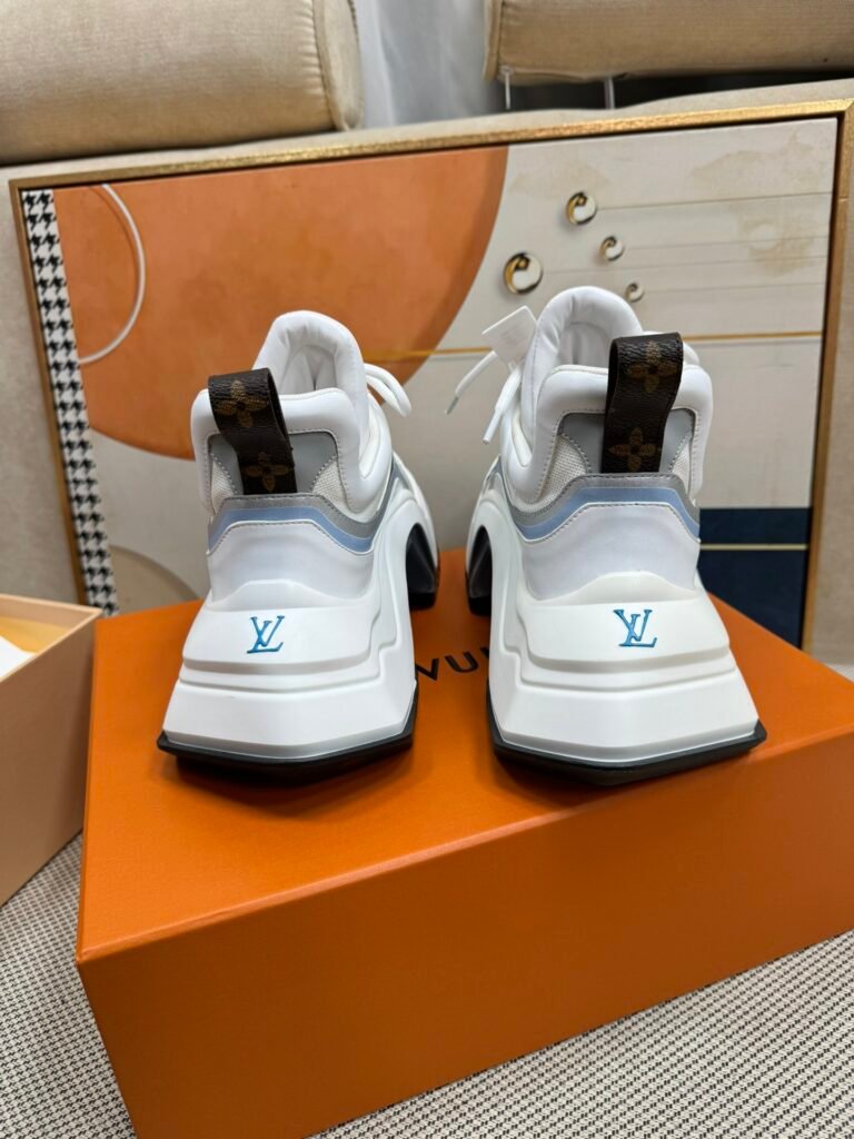 Louis Vuitton Women's Sculpted-Sole Sneakers detail 6