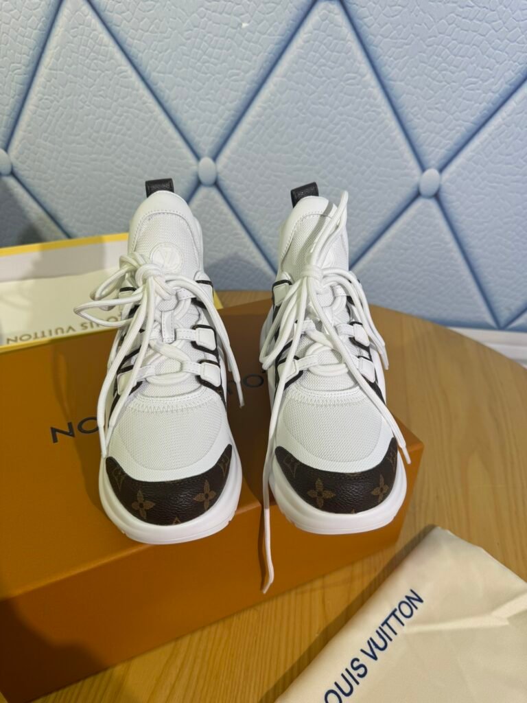 Louis Vuitton Women's Sculpted-Sole Sneakers detail 6