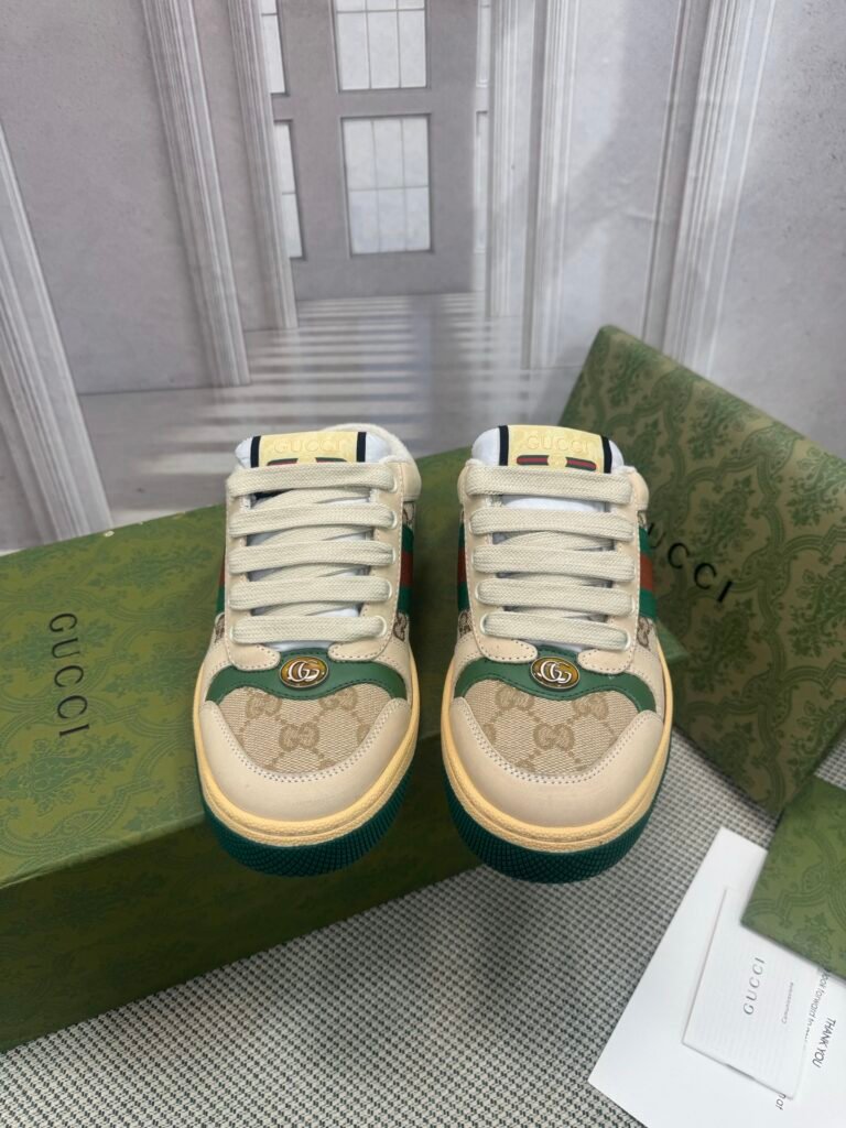 Gucci Unisex Distressed Sneakers detail 6