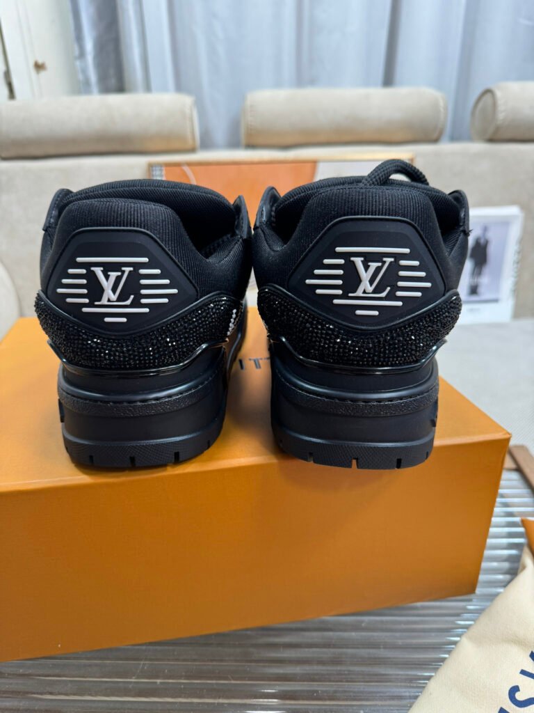 Louis Vuitton Unisex Crystal-Embellished Sneakers detail 6