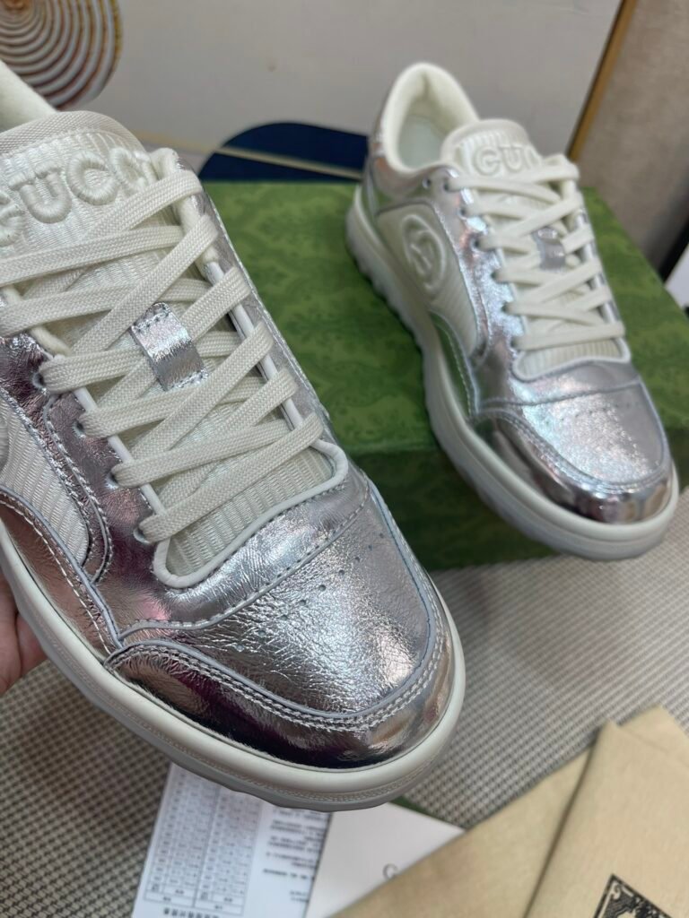 Gucci Unisex Distressed Sneakers detail 6
