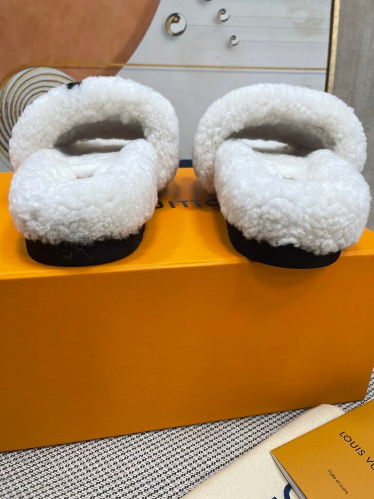 Louis Vuitton Unisex Shearling Shoes detail 6