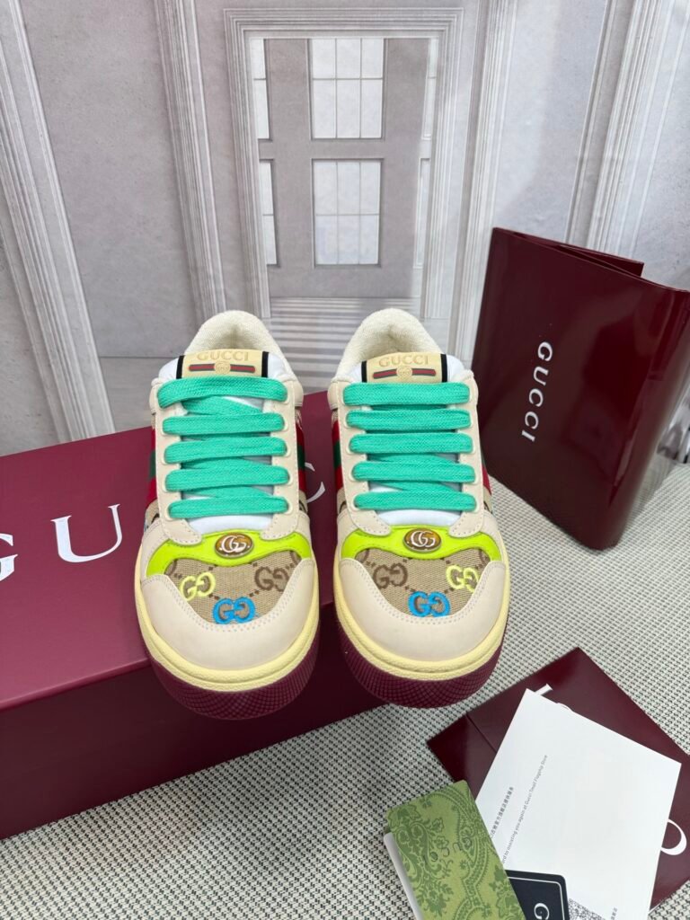 Gucci Women's Distressed Sneakers detail 6