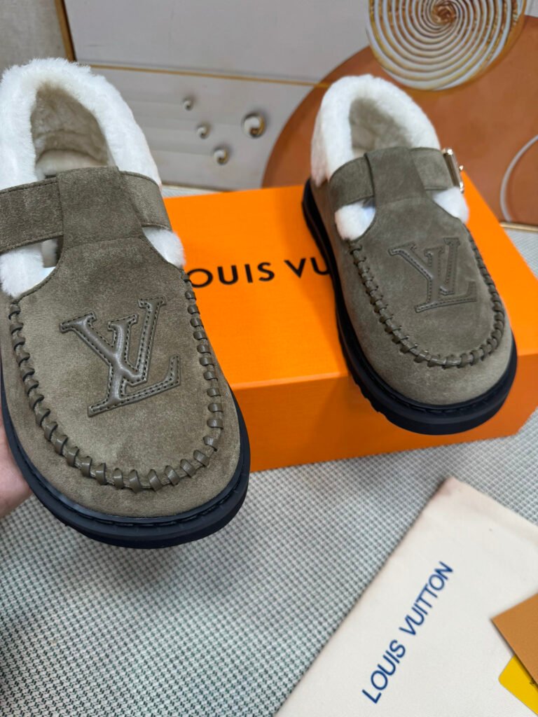 Louis Vuitton Women's Shearling Shoes detail 6