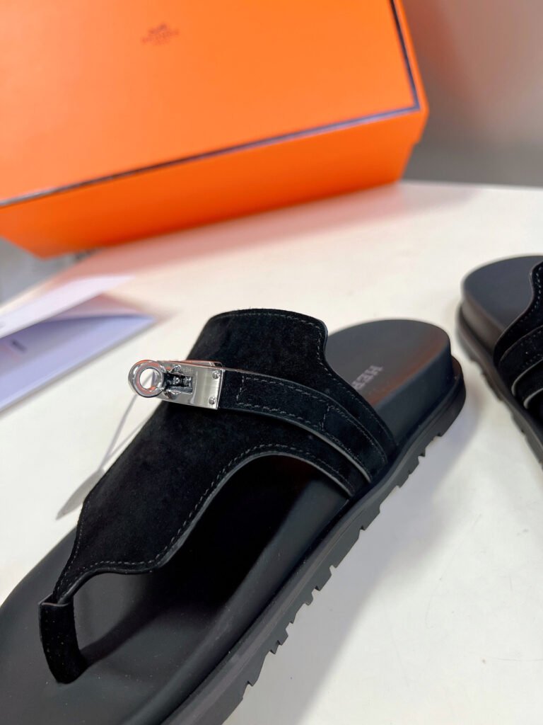 Hermès Unisex Slides detail 7
