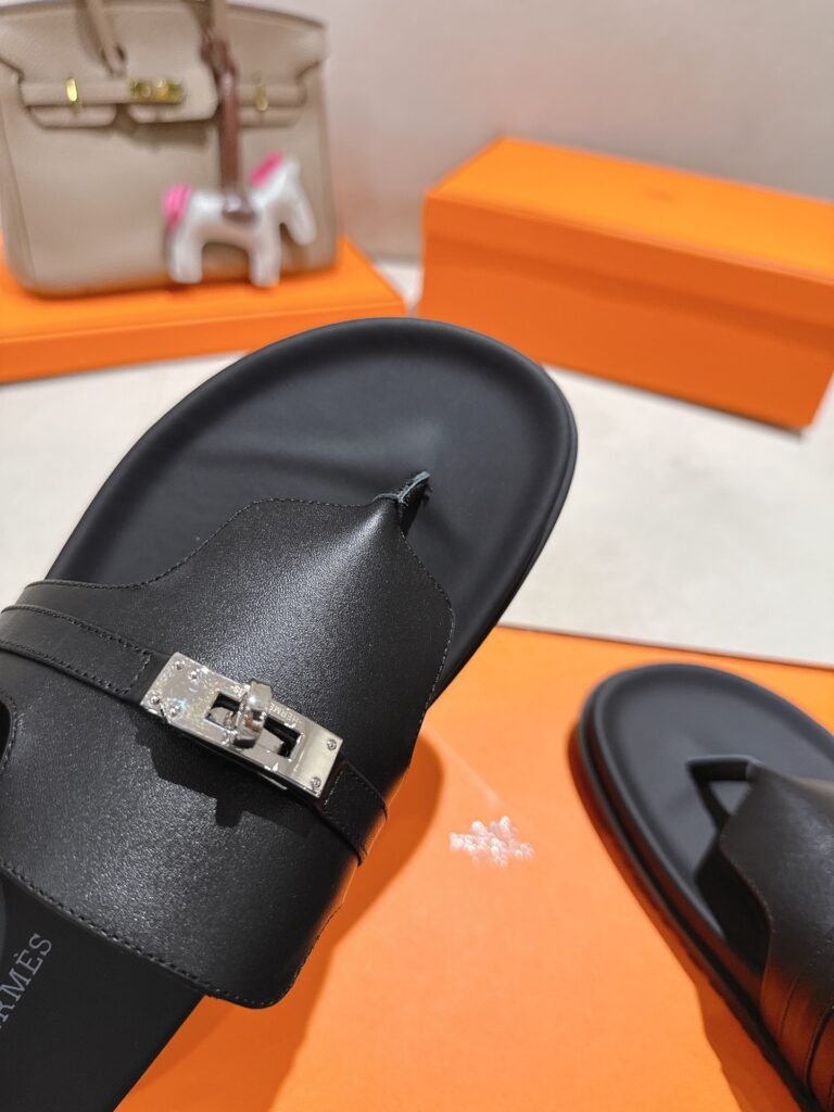 Hermès Unisex Slides detail 7