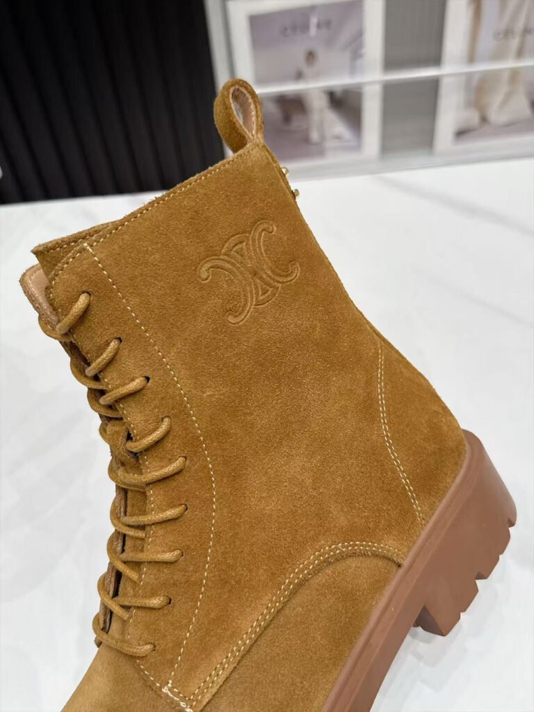 Celine Unisex Combat Boots detail 7