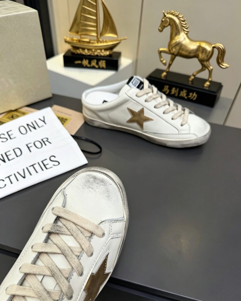 Golden Goose Unisex Distressed Sneakers detail image 7
