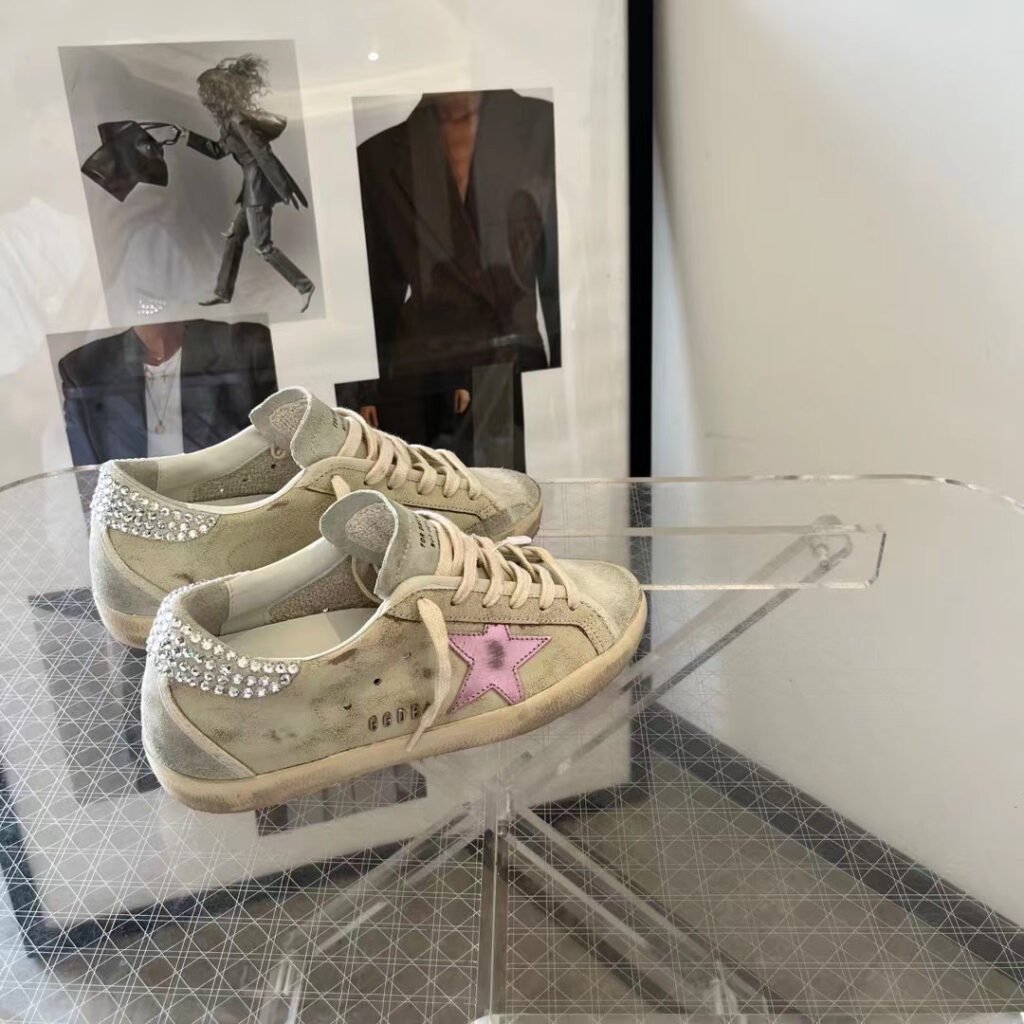 Golden Goose Unisex Distressed Sneakers detail image 7