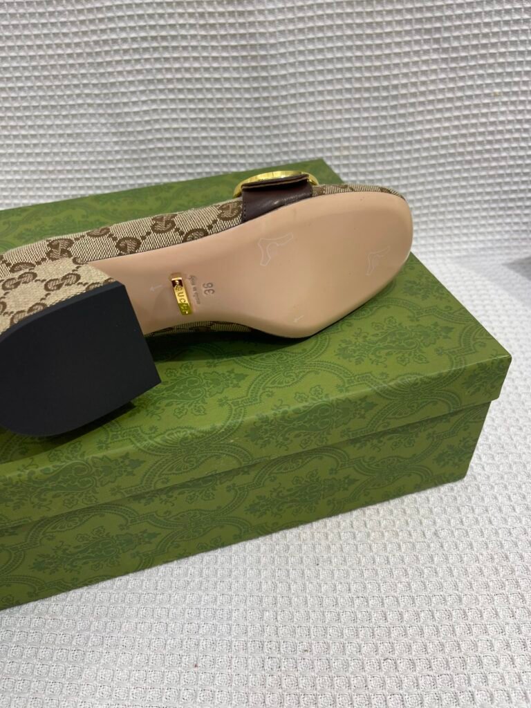 Gucci Unisex Leather-Sole Shoes detail 7