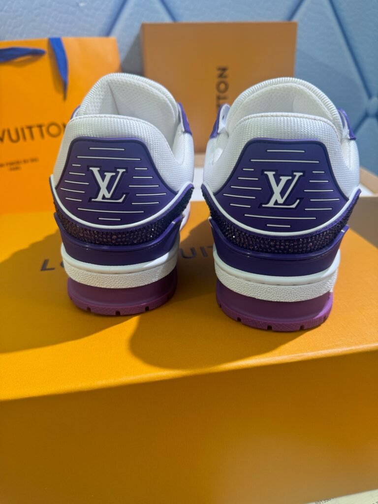 Louis Vuitton Unisex Crystal-Embellished Sneakers detail 7