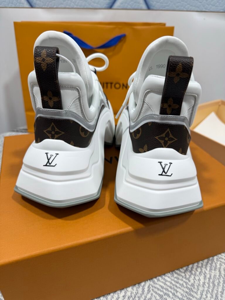 Louis Vuitton Women's Sculpted-Sole Sneakers detail 7