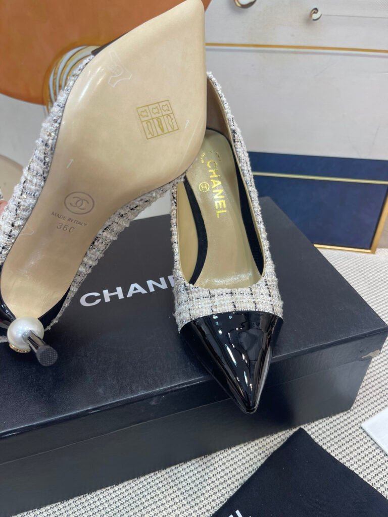 Chanel Women's Leather-Sole Shoes detail 7