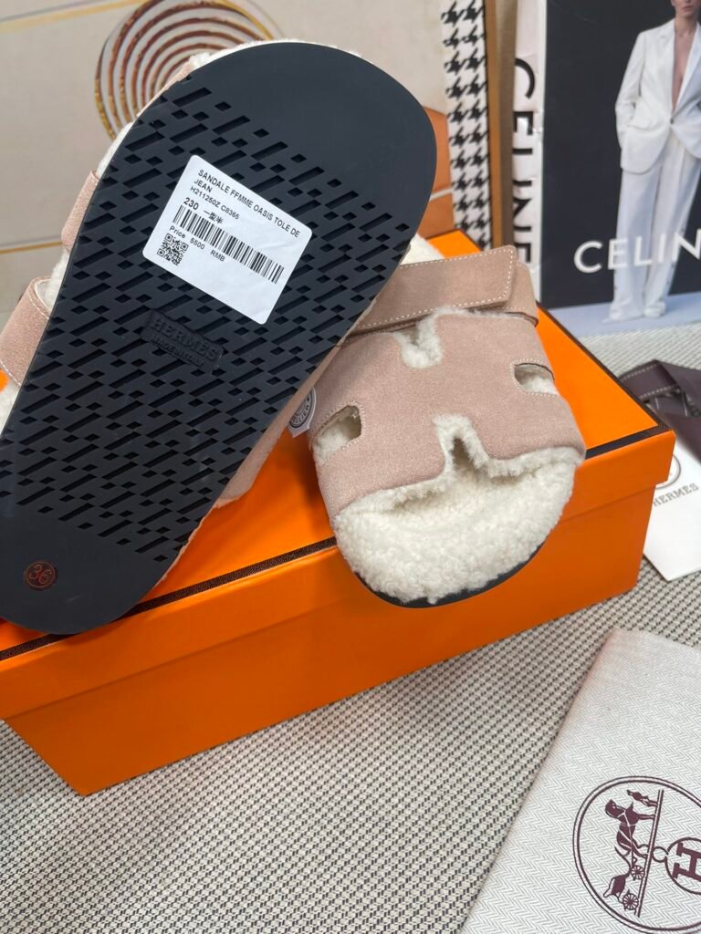 Hermès Unisex Slides detail 7