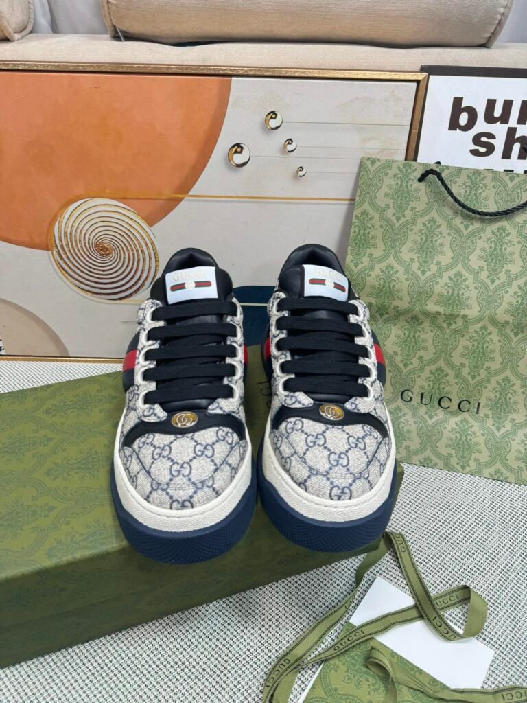 Gucci Unisex Distressed Sneakers detail 7