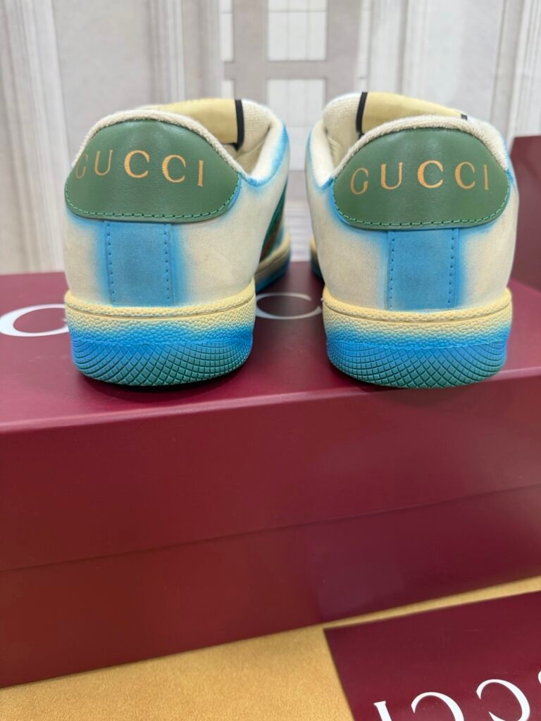 Gucci Men's Distressed Sneakers detail image 7