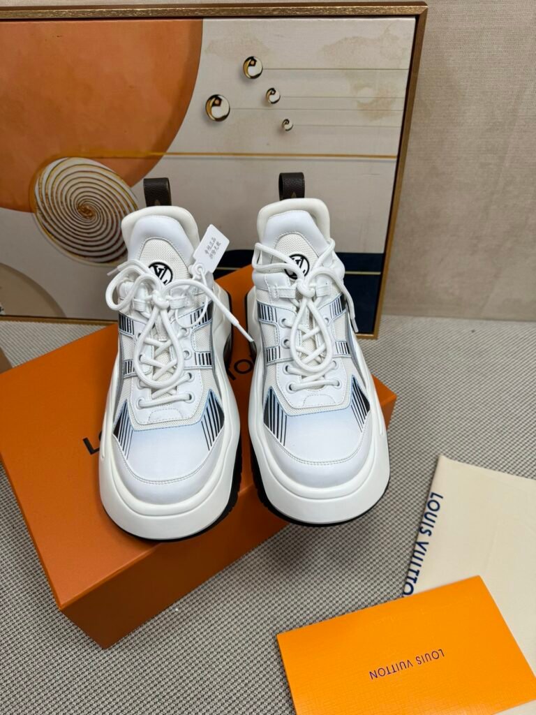 Louis Vuitton Women's Sculpted-Sole Sneakers detail 7