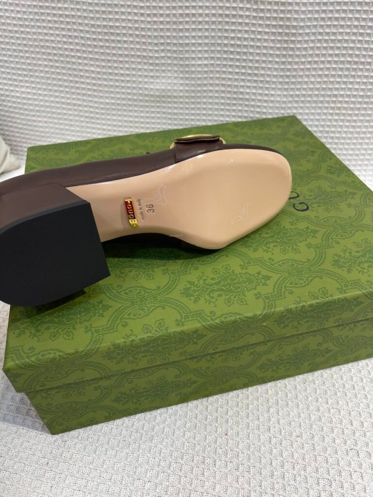 Gucci Unisex Leather-Sole Shoes detail 7